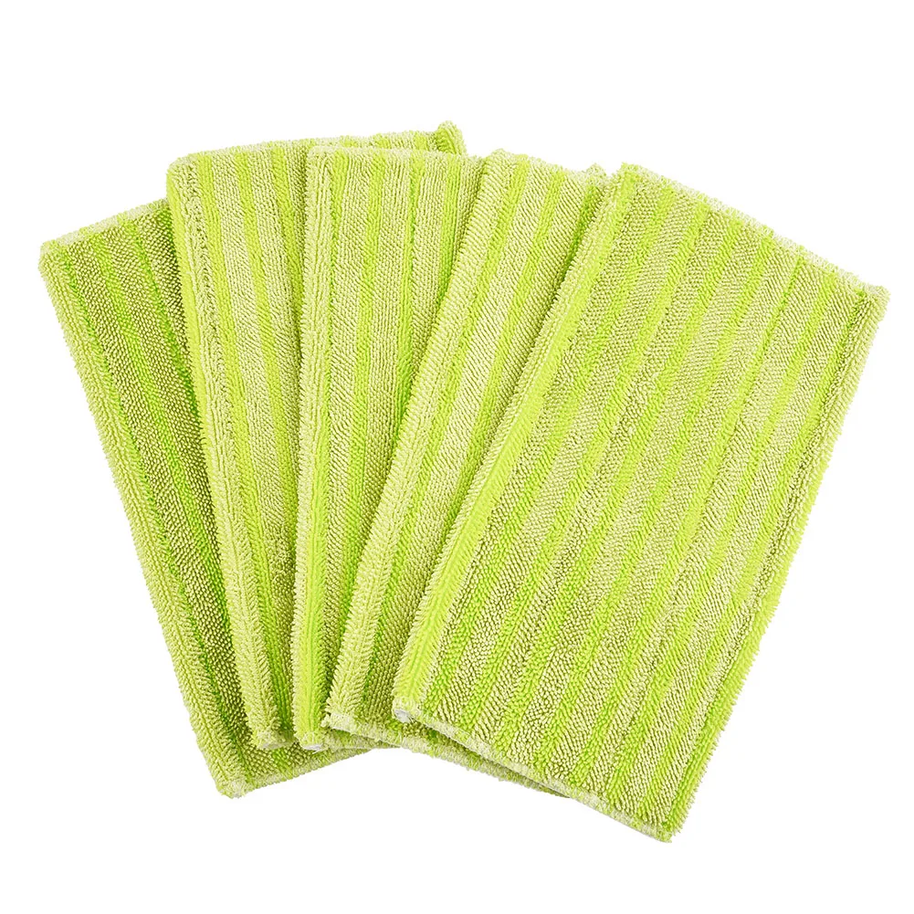 

For Swiffer Wet Jet Cloth Microfiber Cloth Green Mop Pads Nice Parts Practical Reusable Top Sale 29*15cm 5 Pack