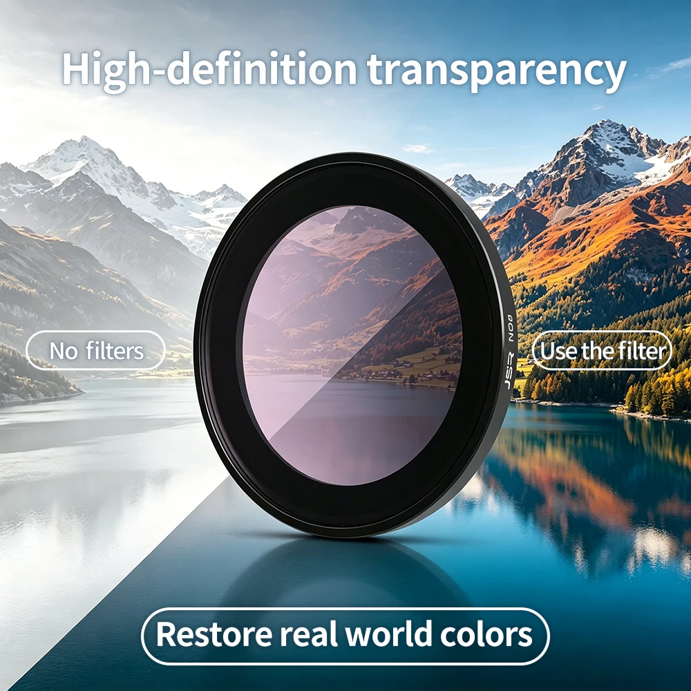 Фото Набор фильтров для камеры Insta360 GO Ultra: UV, CPL, ND8/16/32/64, а также фильтр для создания эффекта тумана. Аксессуары для камеры Insta360 GO Ultra. №5