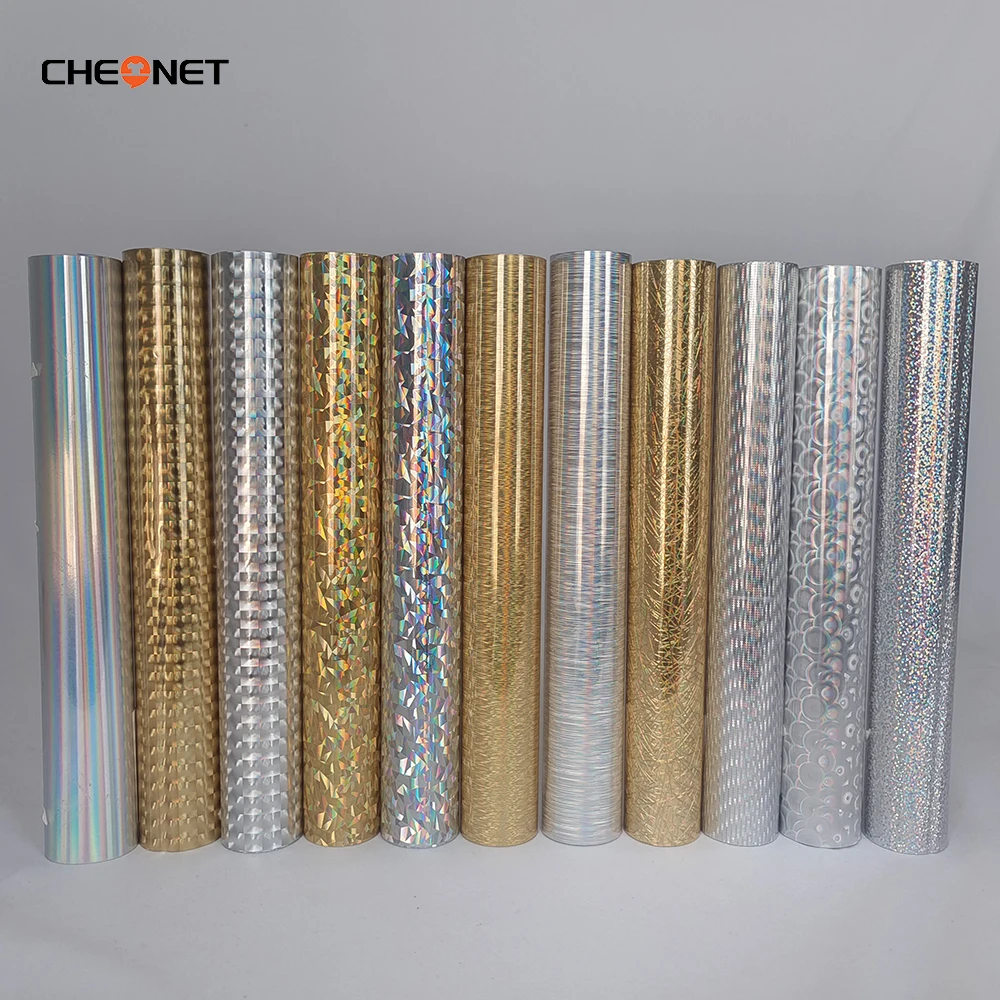 

Laser Heat Transfer Vinyl Free Shipping 11 Sheets 25X30CM Hologram Rainbow PVC Custom For DIY T-shirt Iron On HTV Film