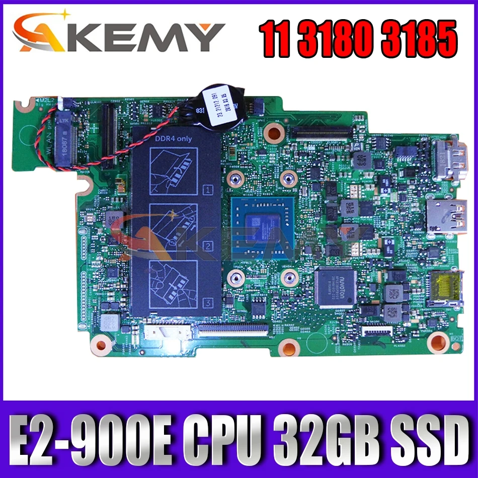 

NEW E2-900E 32GB SSD FOR Dell Inspiron 11 3180 3185 Laptop Motherboard 17876-1 CY5JK CN-0T1RGK T1RGK Mainboard 100% tested