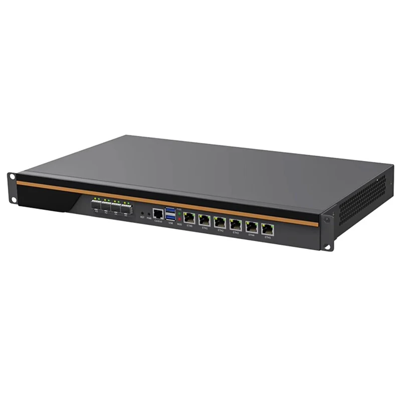 Прибор Firewall для монтажа в стойку 1U 13-й процессор Intel Core I9 13900K I7 13700 I5 13400 I3 13100 6 LAN 2/4 10G
