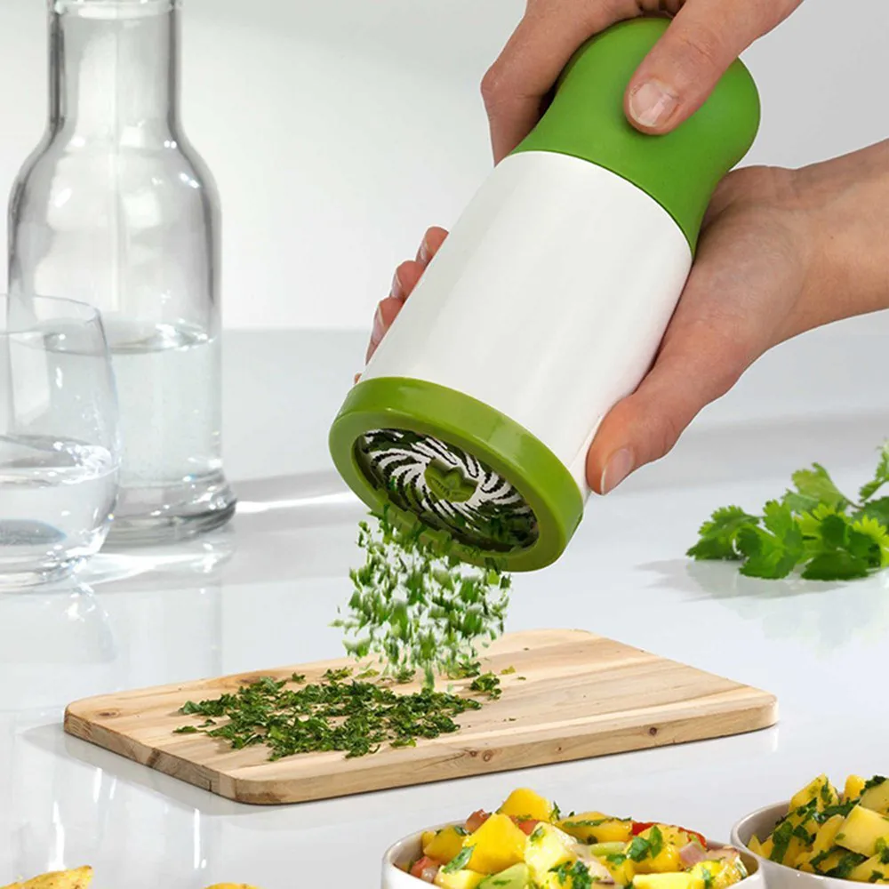 

New Herb Grinder Spice Hand pressure vegetable cutter garlic press, chopper machine Mill Parsley Shredde healthy and durable