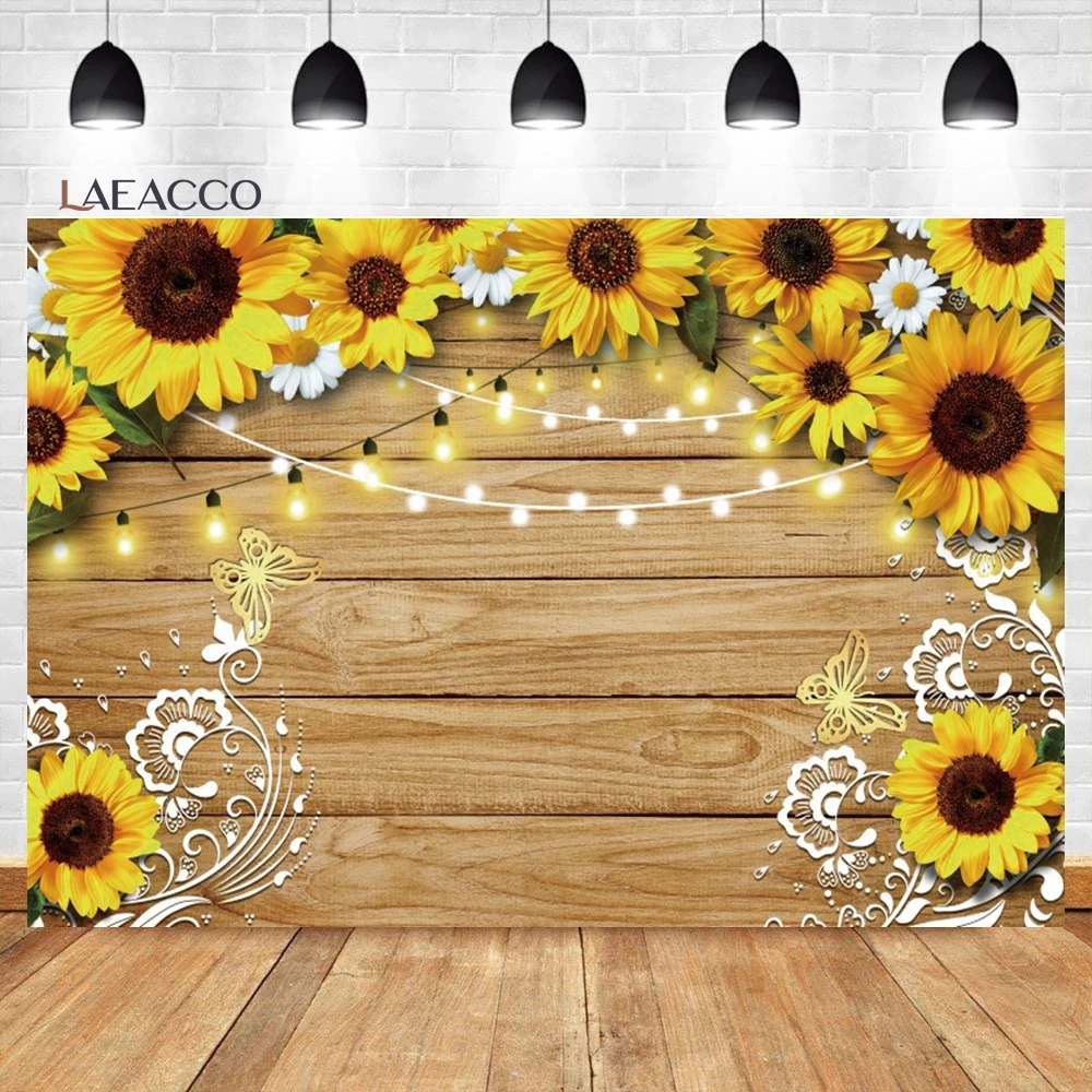 Фон для фотосъемки с изображением подсолнухов