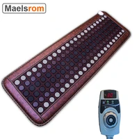 far infrared heating pads natural jade tourmaline stones heating mats for pain relief with smart controller adjustable temp
