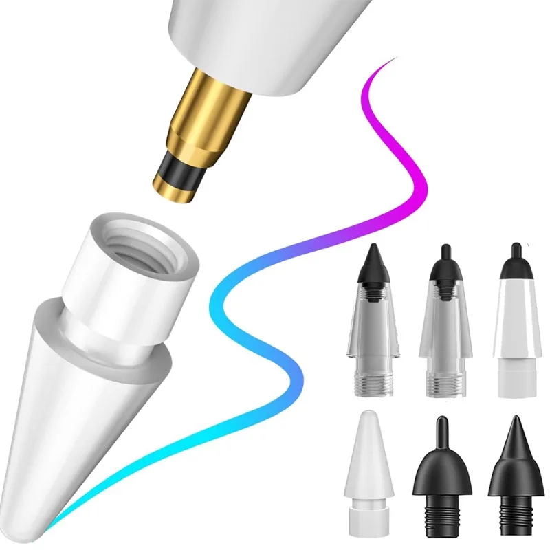 Улучшенный силиконовый резиновый наконечник стилуса для Apple Pencil 1 2 USB C iPencil