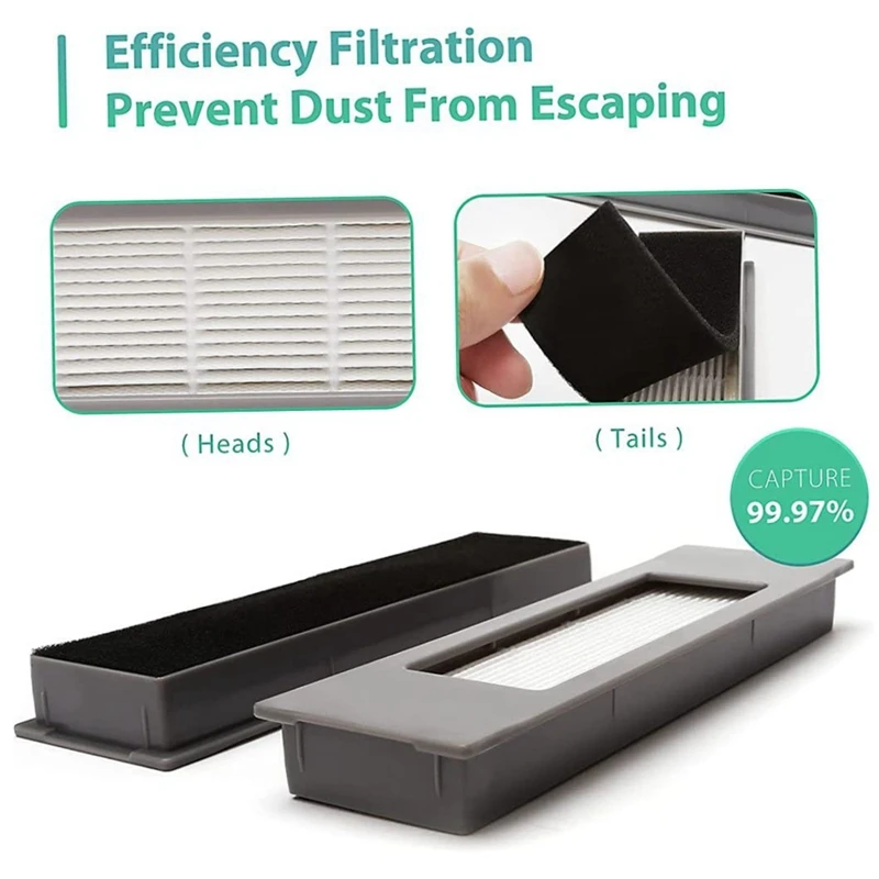 Запасные части основная щетка боковая HEPA-фильтр совместимый для Ecovacs T9 T8 T8max T8AIVI