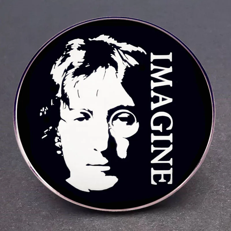 Эмалированные булавки Lennon Imagine английская певица значок на лацкане брошь