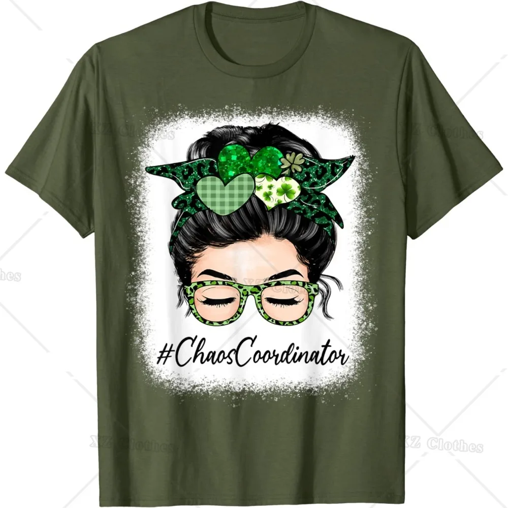 Женский координатор хаоса грязный пучок Дневной стиль Святого Патрика для