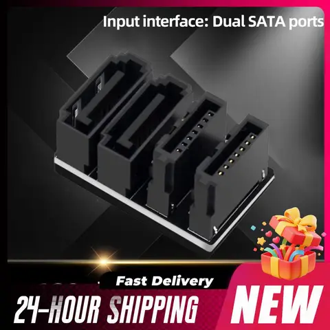 VKTECH 7-контактный угловой SATA-адаптер