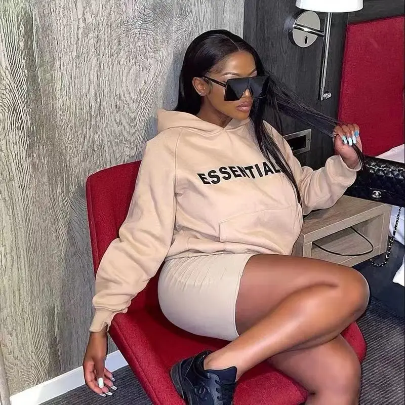 

Fashion ESSENTIALS Hoodies Men Women Sweatshirts Letters Printing Fleece Oversized Hoodie Fashion Hip Hop Streetwear Sport Teen
