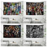 horror movie characters cartoon tapestry home decoration hippie bohemian decoration divination wall hanging home decor