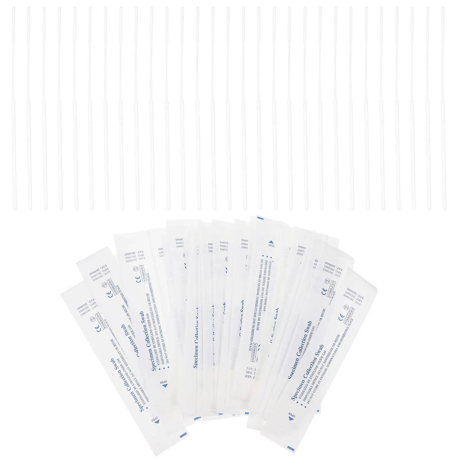 

Swabs Sterile Swab Nasal Sampling Nasopharyngeal Individually Wrappedaccessory Professional Pharynx Multi Function Disposable