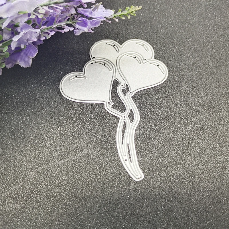 

Cute Love Balloons Metal Cutting Dies Stencil Die Cut Scrapbooking Craft Stamps Birthday Wedding Party Card Decoration