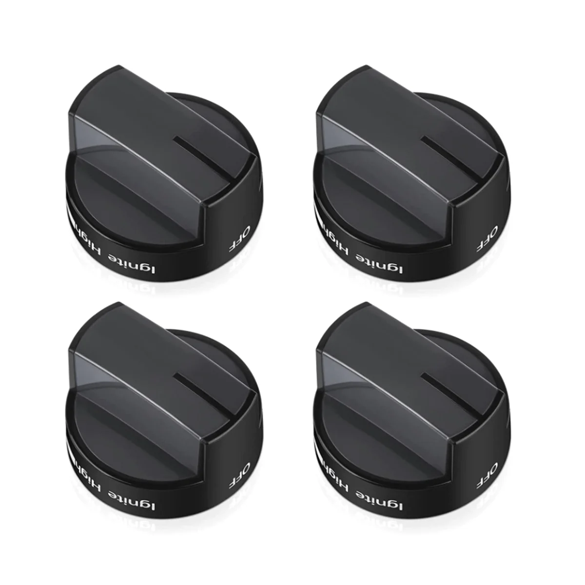 

4X W10339442 Stove Knob, Cooktop Surface Burner Control Knobs Black Replaces WPW10339442 PS11753188