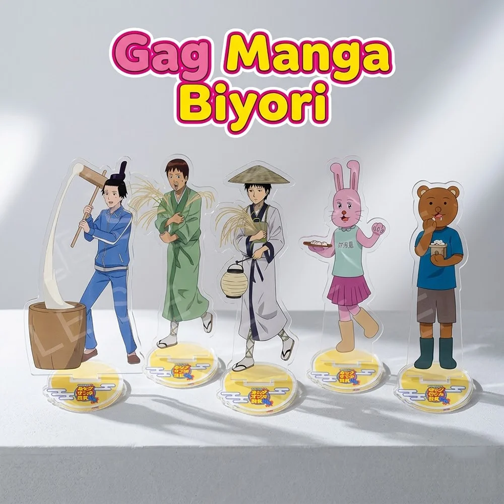 Фото Акриловая подставка-брелок Gag Manga Biyori 15 см, двусторонняя, новинка 2026 года, аниме-подставка с персонажами Hōtoku Taishi и Onono Imoko, забавные декоративные подарки №1