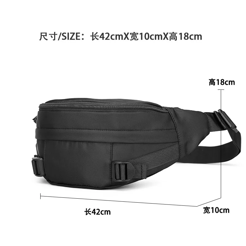 Summer Chest Bag Men 'S Sports Large Capacity Multi-Function Waterproof Travelling Fanny Pack Casual Messenger Bag
