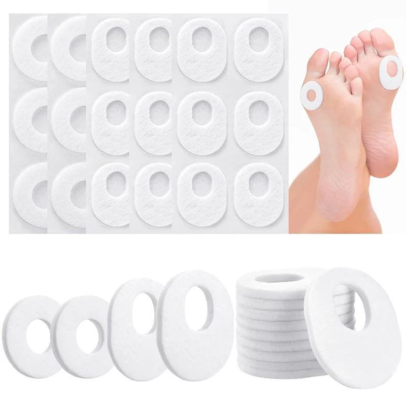 Подушки для мозолей самоклеящиеся круглые овальные подушечки пальцев ног