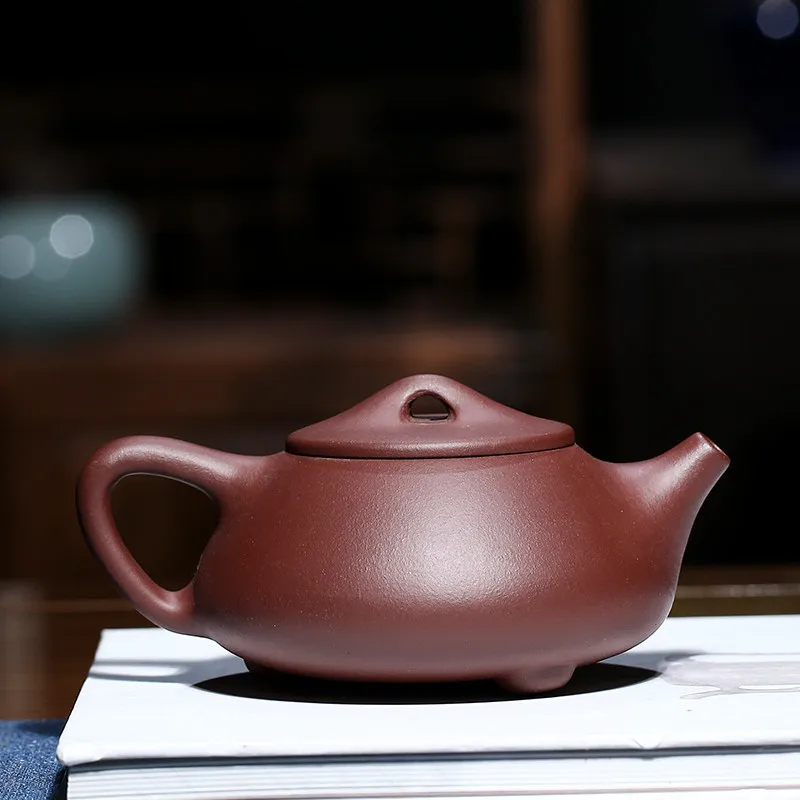 Фото Каменный чайник оптом из Исиня, город Диншу, из глины Цзыша, ручной работы известных мастеров, с носиком в форме шара №2