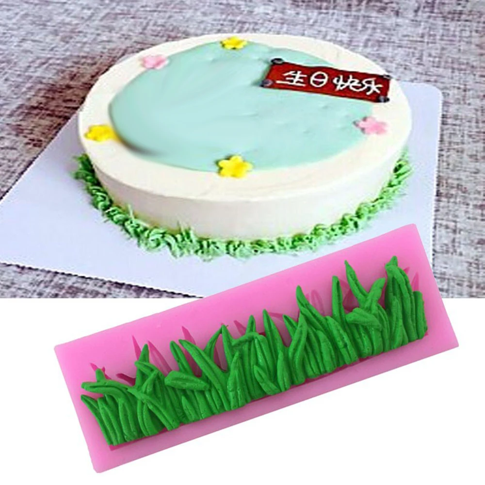 

Silicone Baking Molds Grasses Shape For Cake Decorating Molds Fondant Birthday Pastry Cake Decorate Chocolate Candy Clay Tools