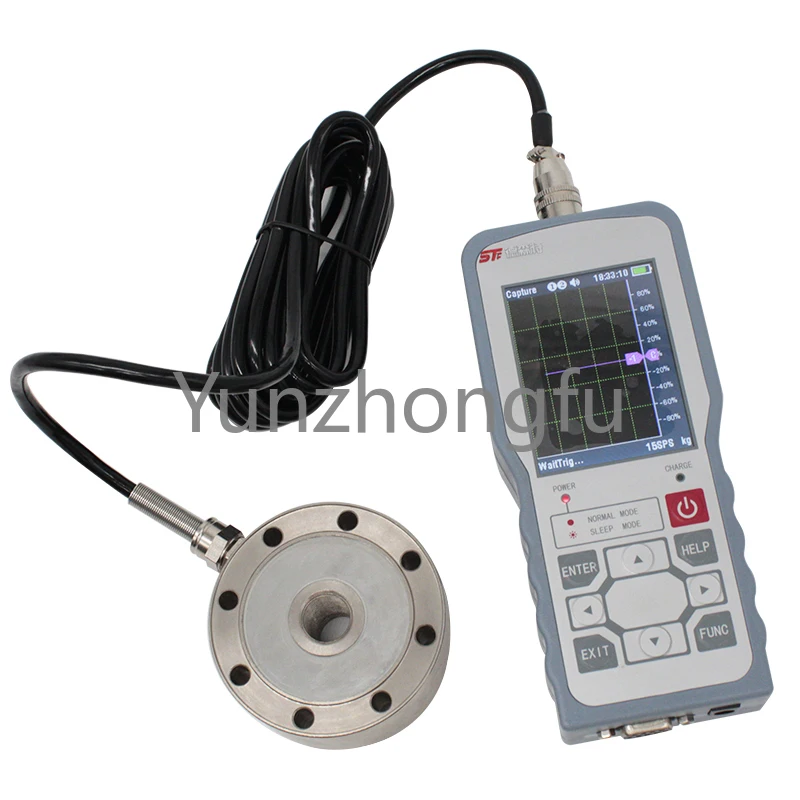 

Portable Handheld Force Measurement Instrument Pull Tension Pressure Digital Tool Alarm Peak Data Capture 1920times/s LCD Meter