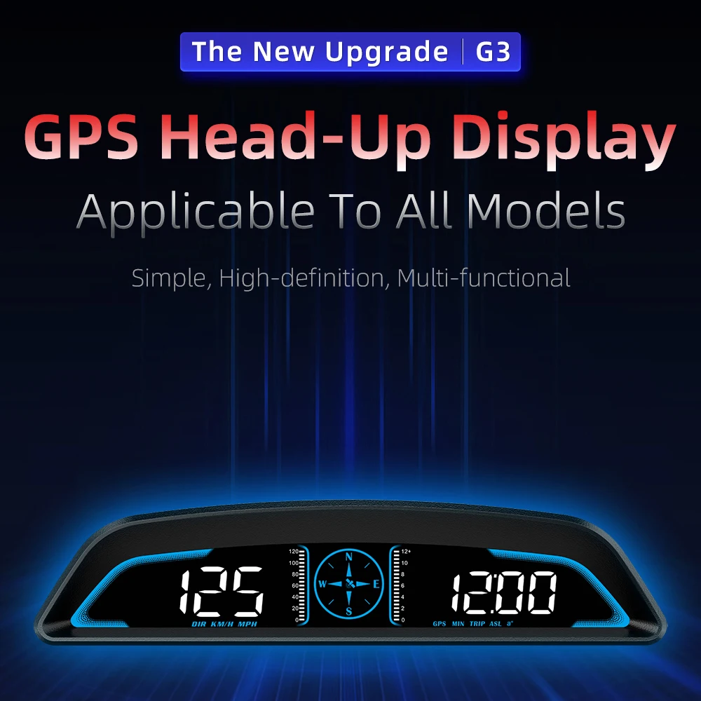 Автомобильная электроника аксессуары G3 GPS HUD проекционный дисплей умная Цифровая