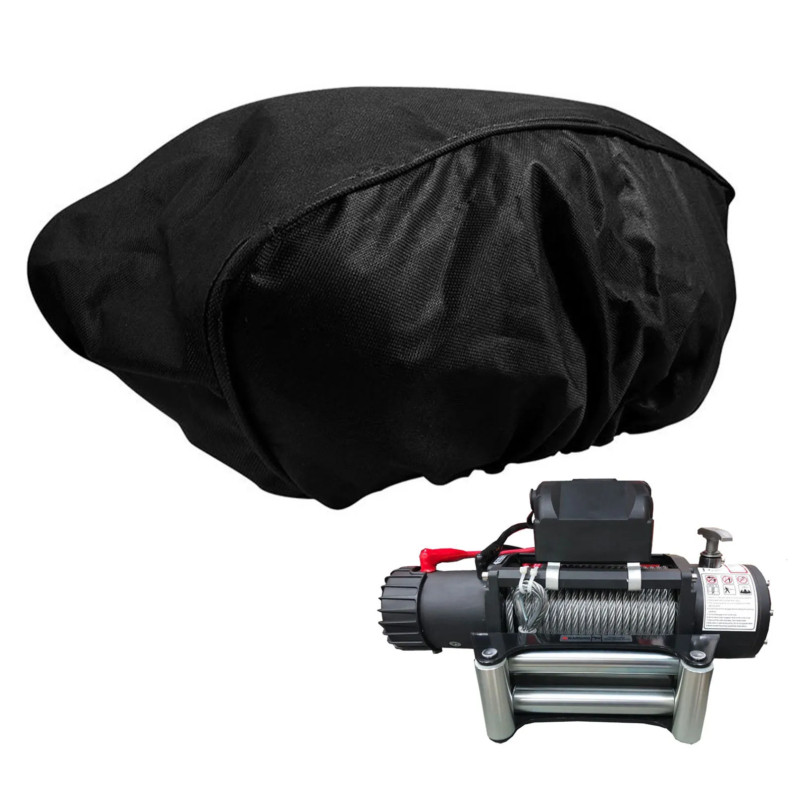 

Car Winch Protection Cover Waterproof Winch Cover With 600D Breathable Oxford Fabric Dust-Proof Covers For Winches 8500-17500