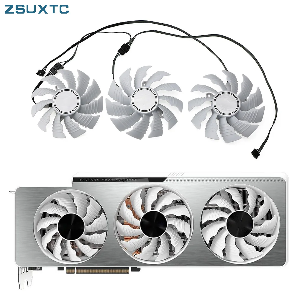 

T129215SU 87mm 82mm 4pin RTX3080 Cooling Fan for GIGABYTE GeForce RTX 3070Ti 3080 Ti 3090 VISION OC Gaming Graphics Cards