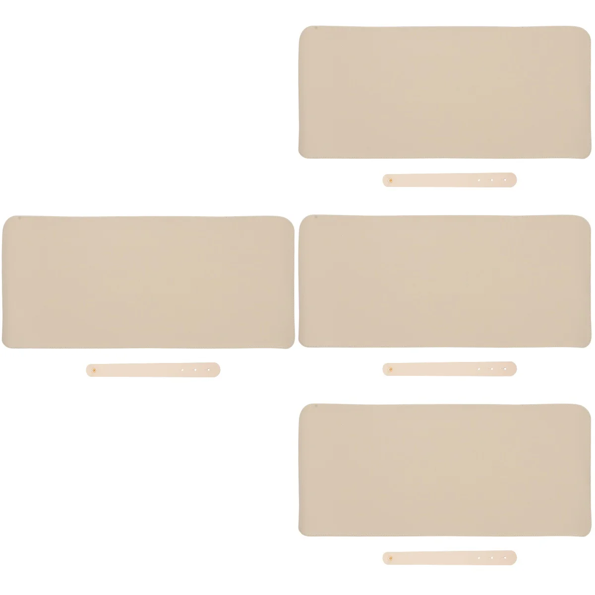 

4pcs Pad PU leather Cork Double Sides Mat Gaming Pad Accessory