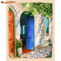 ruopoty 60x75cm pictures by numbers door drawing on canvas digital painting landscape painting by numbers home decoration