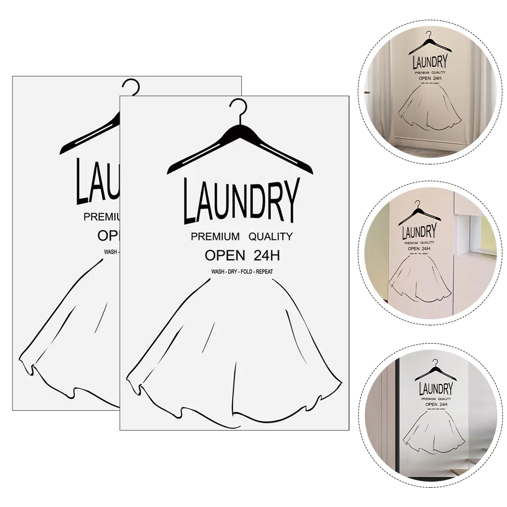 

Laundry Wall Room Sticker Decals Decal Decor Washing Bathroomdry Accessories Paper Window Removablediy Wallpaper Cling Quotes