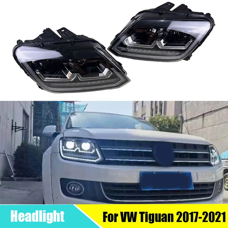 

Car Modified Hood Light Front Led Headlight Fit For Vw Amarok V6 2008 2009 2010 2012 2013 2014 2015