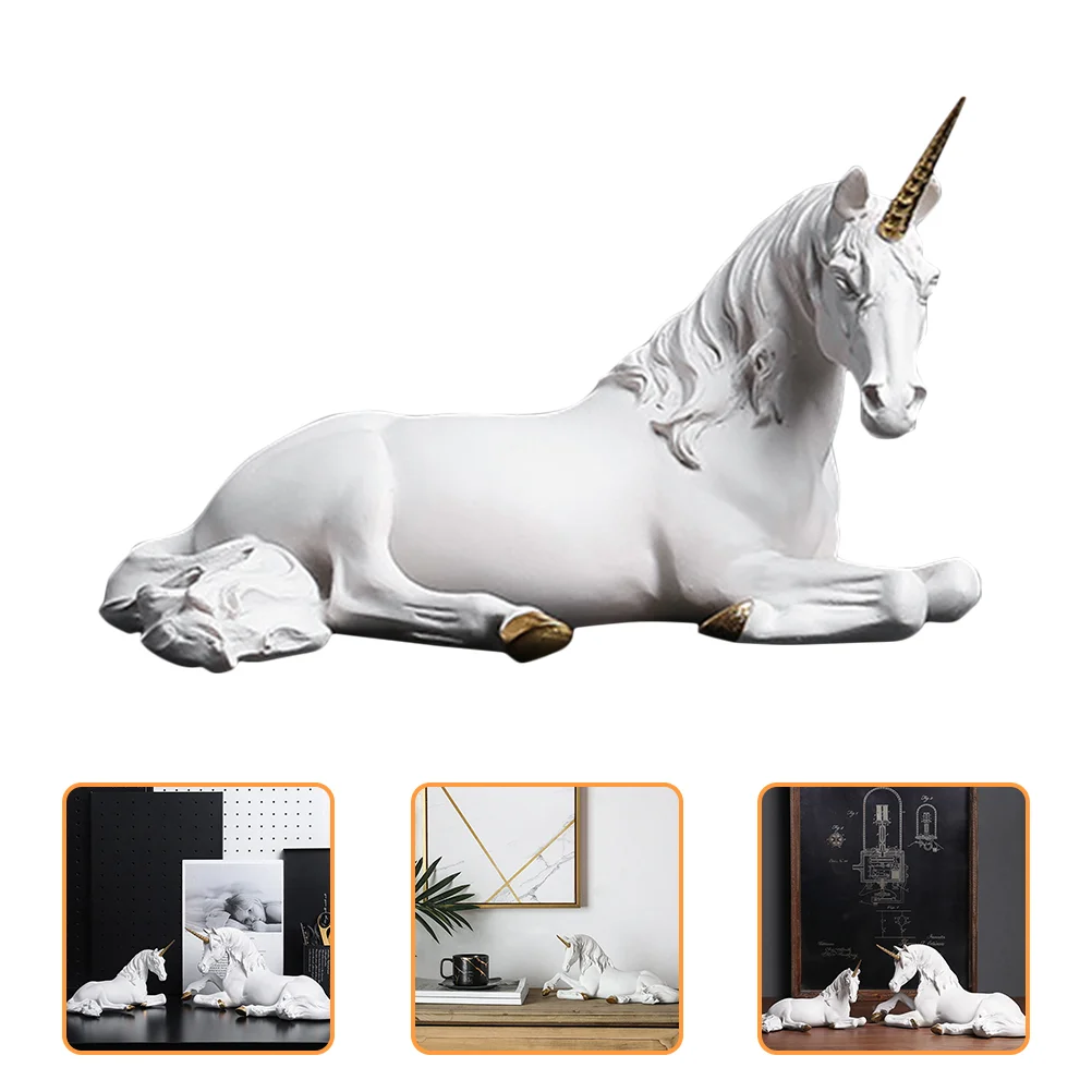 

Horsestatue Figurine Resin Decor Ornament Sculpture Decorative Collection Figure Horses Figurines Home Miniature Desktopstatues