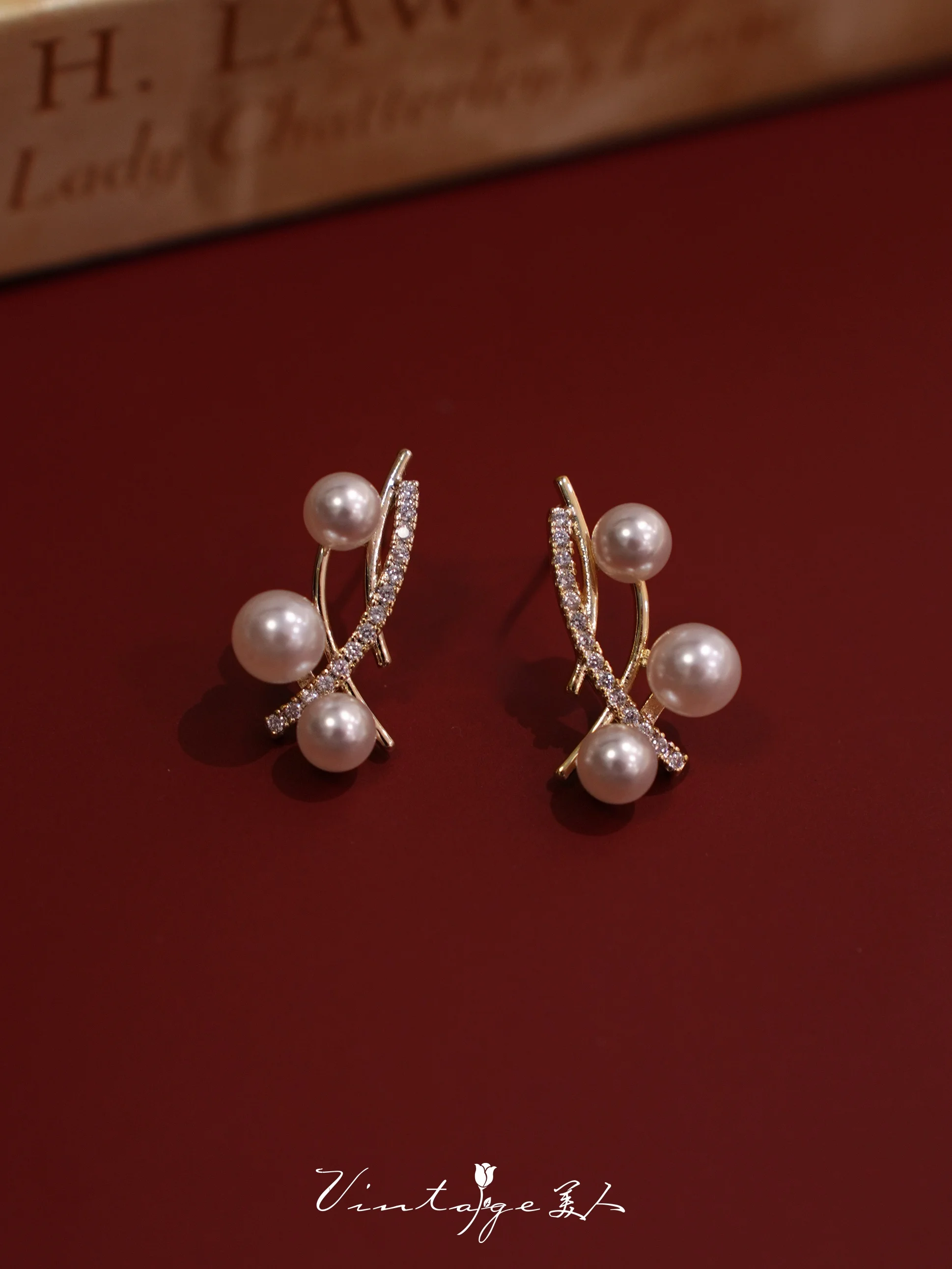  Французские слегкие ретро легкие роскошные усовершенствованные золотые