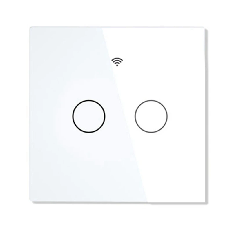 

1 PCS Wifi Smart Light Switch RF433 No Neutral Wire Single Fire Smart Life Tuya App Control For Alexa Google Home 220V EU(2)