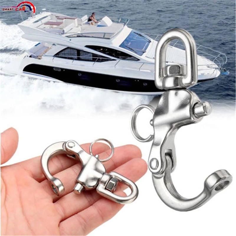 

316 Stainless Steel Swivel Shackle Quick Release Boat Anchor Chain Eye Shackle Swivel Snap Hook for Marine Boat Yacht Hardware