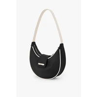 magnetic snap underarm bag for women new fashion saddle bag large capacity niche color collision design