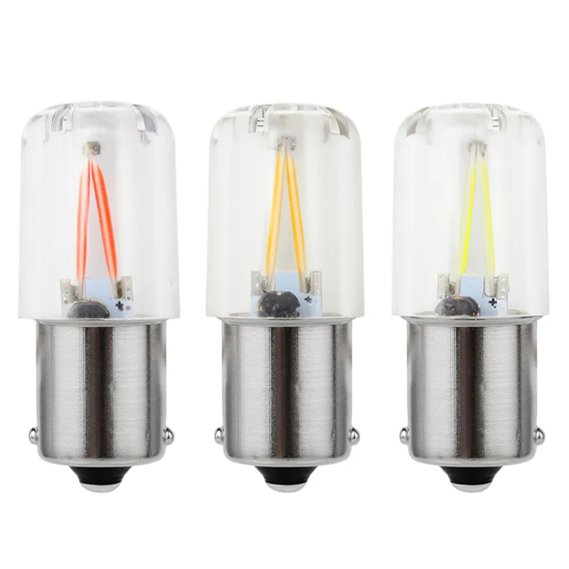 

4Pcs P21W 1156 BA15S 1157 BAY15D LED Car Signal Lamp 12V COB Filament Brake Light Reverse Bulb Turning Light