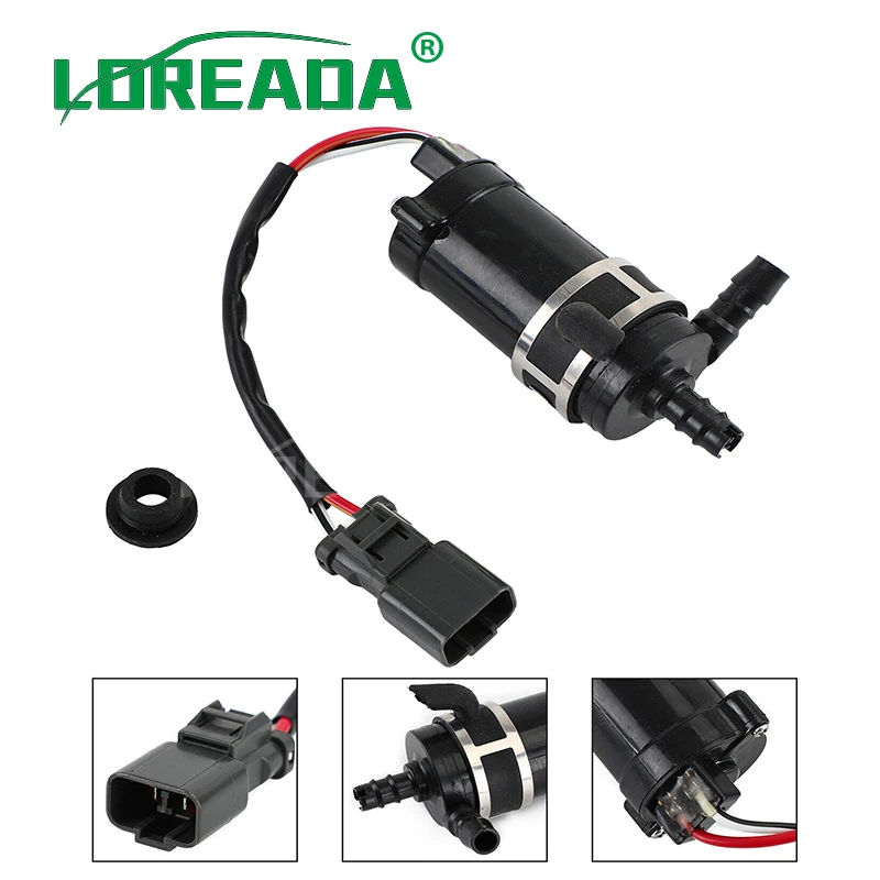 

New 2 Pins Headlight Headlamp Cleaning Washer Pump Motor Fit For Honda Accord CR-V Civic Accord 76806-SNB-S01 76806-S5A-S01