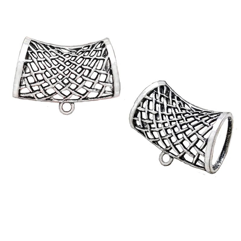 DIY подвески-замочки для шарфа женщины, античная серебряная кривая крестовина из сплава, модные зимние ювелирные компоненты 10 штук на.