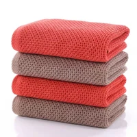 2 4 PCS 100  Cotton Bath Towels for Adults Children High Quality Waffle Towels Absorbent Quick Dry Soft Home Bathroom Washcloth
