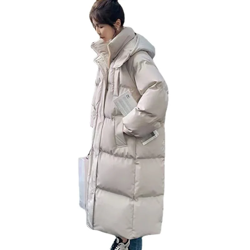 Winter Jacket Women  Coat Women  Winter Coat Women Thickened Down Lax Long Model Over The Knee Coat New Coat Bread Service