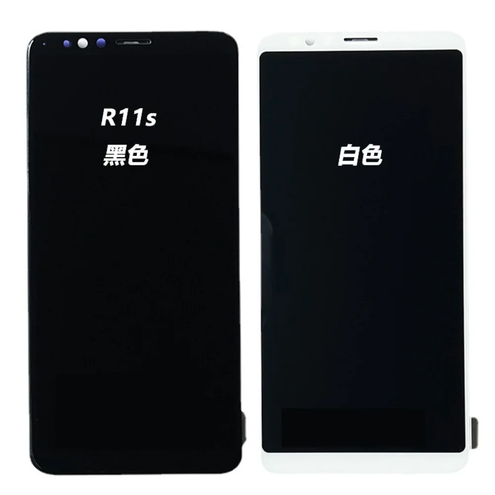 suitable for black and white oppo r11s mobile phone screen assembly lcd touch original display inside and outside integrated free global shipping