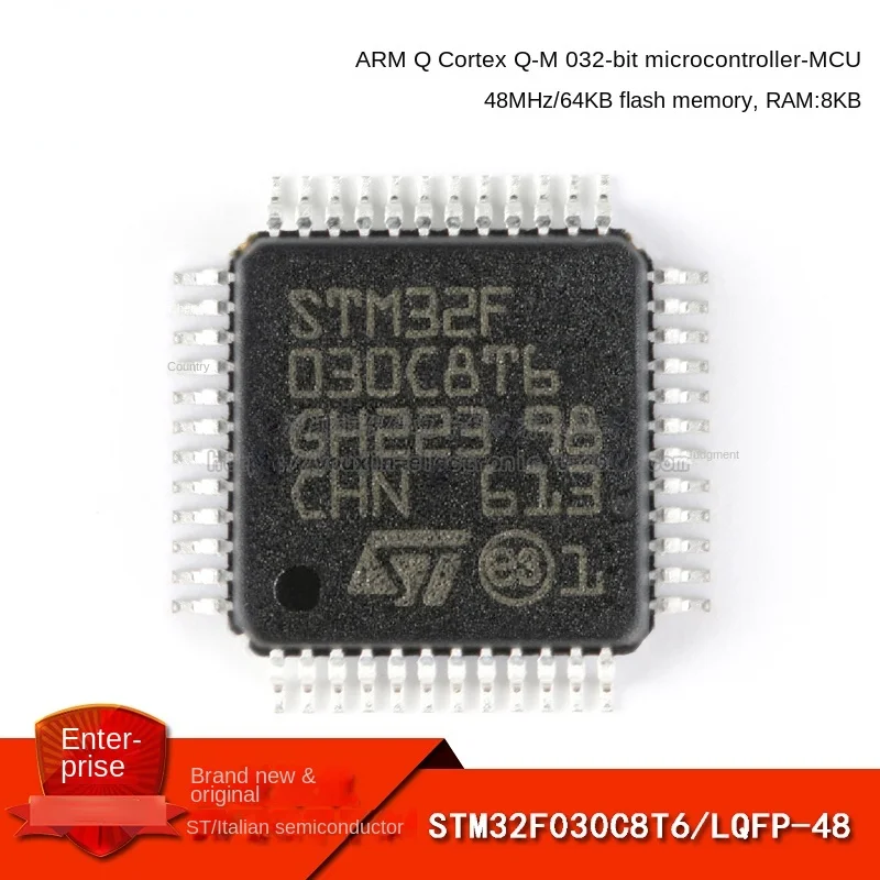 

Оригинальный оригинальный микроконтроллер STM32F030C8T6 LQFP-48 ARM, 32-битный микроконтроллер-MCU