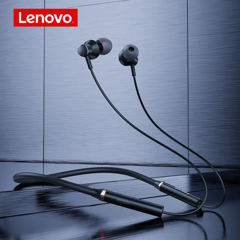 

Lenovo Earphone Bluetooth5.0 Wireless Headset Magnetic Neckband Headphone IPX5 Waterproof Sport Earbud With Noise Cancelling Mic