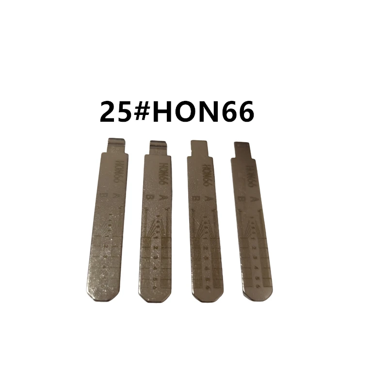 

10 PCS 25# HON66 Engraved Line Key Blade For Honda Acura BYD Great Wall Scale Shearing Teeth Cutting Key Blank 2 IN 1