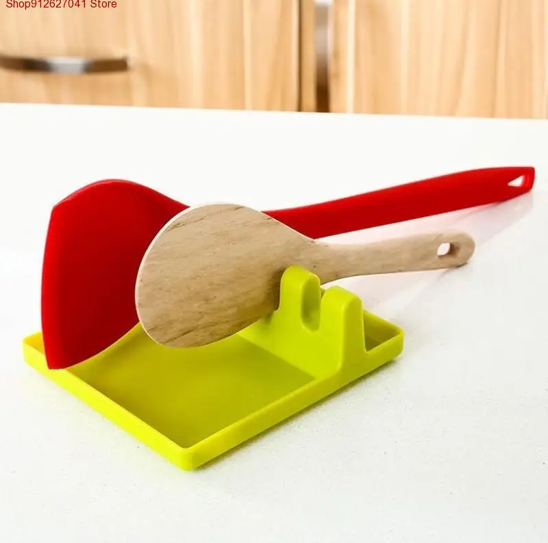 

Hot Cooking Utensil Rest Kitchen Organizer and Storage with Drip Pad Kitchen Fork Spoon Holders Non-slip Pad Kitchen Accessories