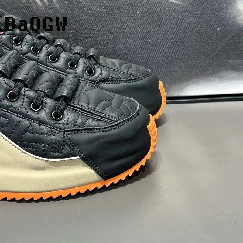 Мужские кожаные кроссовки