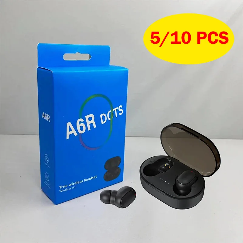 

A6R TWS Bluetooth Earphones Wireless Headphones Sports Earbuds Touch Control Headset with Microphone with Retail Box PK A6s