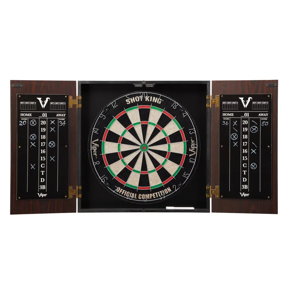 

Dartboard Set with 6 Steel Tip Darts Game Room