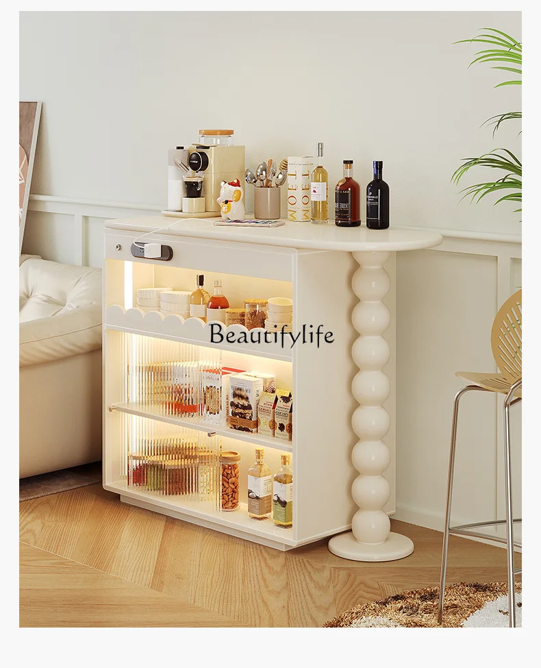 Перегородка встроенный выдвижной обеденный стол на колесиках кухонный остров